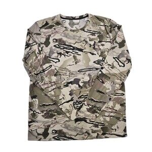 Mens Under Armour Threadborne Long Sleeve Camouflage Shirt 2XL